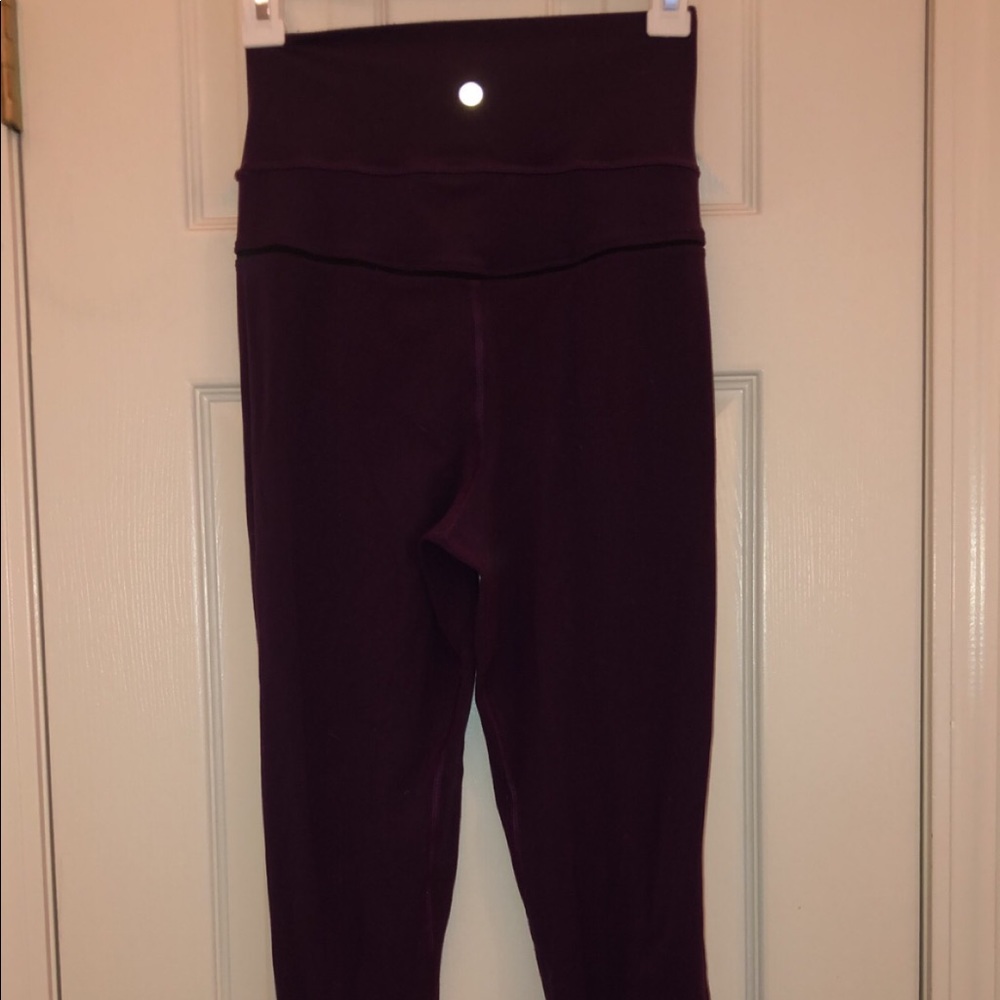 maroon lulu lemon leggings